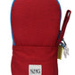Wildcraft Wiki New Vertical Design Single Zipper Coloured HighDensity Diamond Polyester Pencil/Travel Pouch (Blood Red)