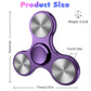 AUKARENY Purple Stainless Steel Fidget Spinner - EDC Toy for Stress Relief, 3-8 Min Spin Time, Small Finger Toy for Kids & Adults