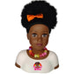 Black African Brown Styling Head Dolls With Curly Afro Hair And 5 Accessories, For Kids, Kids Toys For Ages 3 Up (Msimbi 01, 11