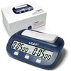 LEAP Digital Chess Timer - Professional ABS Plastic, Time Bonus & Delay Features, Navy, Model PQ 9923