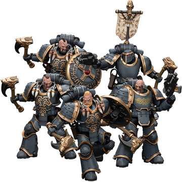 Joytoy Warhammer 40K Space Wolves, 1/18 Space Wolves Grey Slayer Pack 5-Person Group Action Figure Collect Model