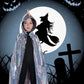 Qiaoniuniu Dinosaur Cape Dragon Hooded Cloak Halloween Costume Boy Girl Toddler Dress Up Clothes 3-8 Years Old Color Silver