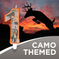 Havercamp Next Camo Party Birthday Number 1 Candle | 1 Count | Great for Hunter Themed Party, Camouflage Motif, Birthday Event,