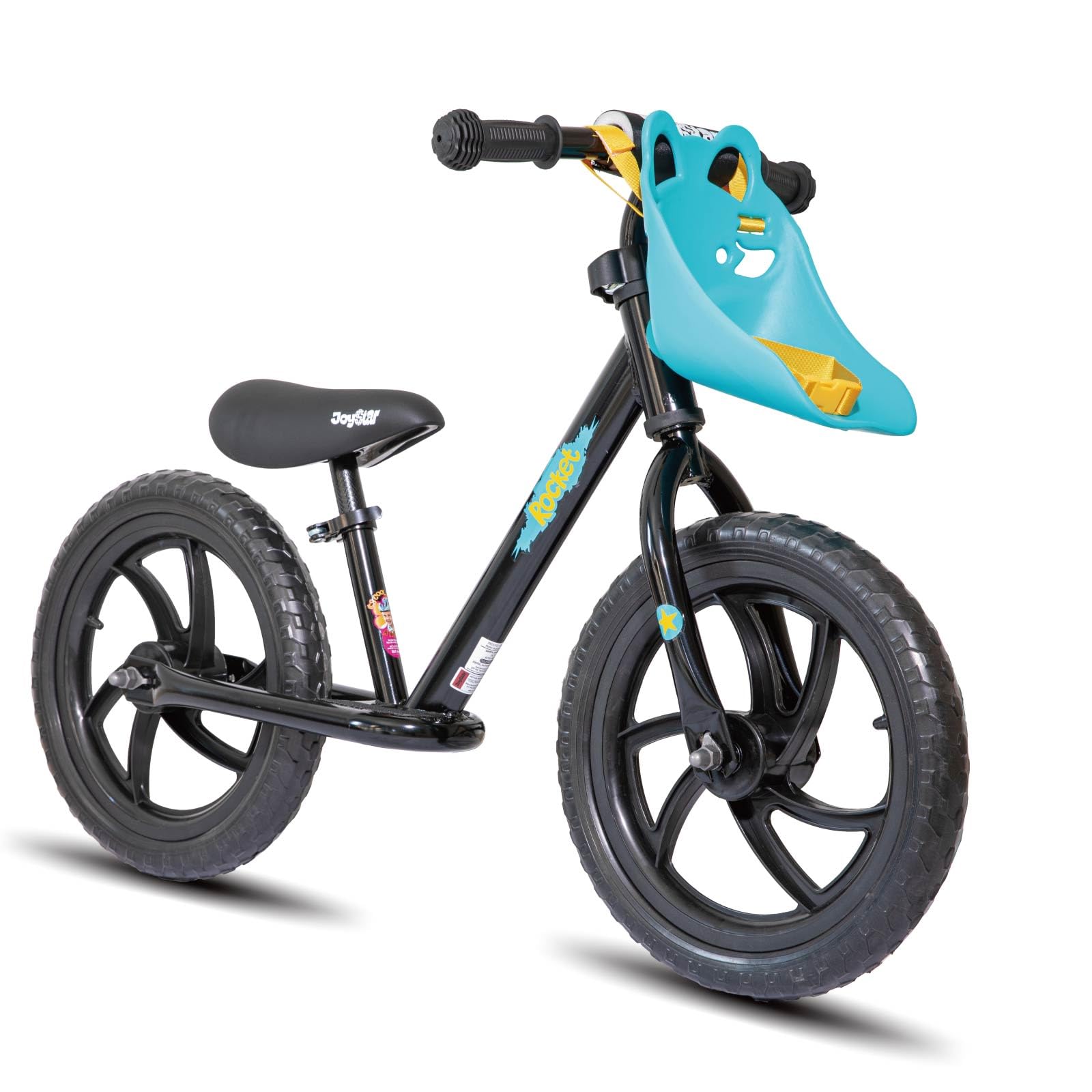 Joystar 14 Inch Balance Bike For Boys Girls 18Months-5 Years Old Push Bicycle Toddler Balance Bike 14' Gift Bike For Boys Girls Black