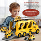 Beby Buty 5 in 1 Construction Trucks Cars Toys for Toddlers 3-5, Boy Toddler Car Truck Toys with Light Sound, Birthday Gifts Toy