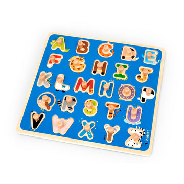 Battat – Wooden Peg Puzzle – Abc Puzzle For Toddlers – Wooden Toys – Educational Toys – 2 Years + – Wooden Peg Puzzle: Critters