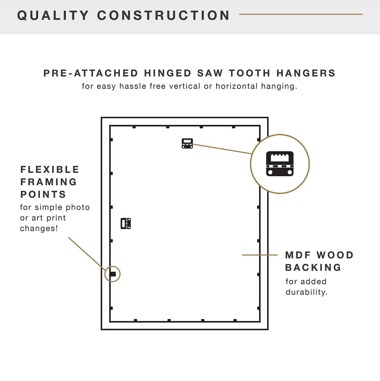 Mcs Frame For Puzzles, Natural, 24 X 30 In Or Smaller