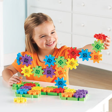 Learning Resources Gears! Gears! Gears! Starter Building Set, Puzzle, Early Stem Toys, Gears Toys For Kids, 60 Pieces, Ages 3+