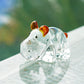 Hdcrystalgifts 2.5Inch Hippopotamus For Christmas Crystal Hippo Figurine Collectibles House Hippo Statues Glass Art Wildlife Paperweight Ornament Creative Decoration Gift For Animal Lover