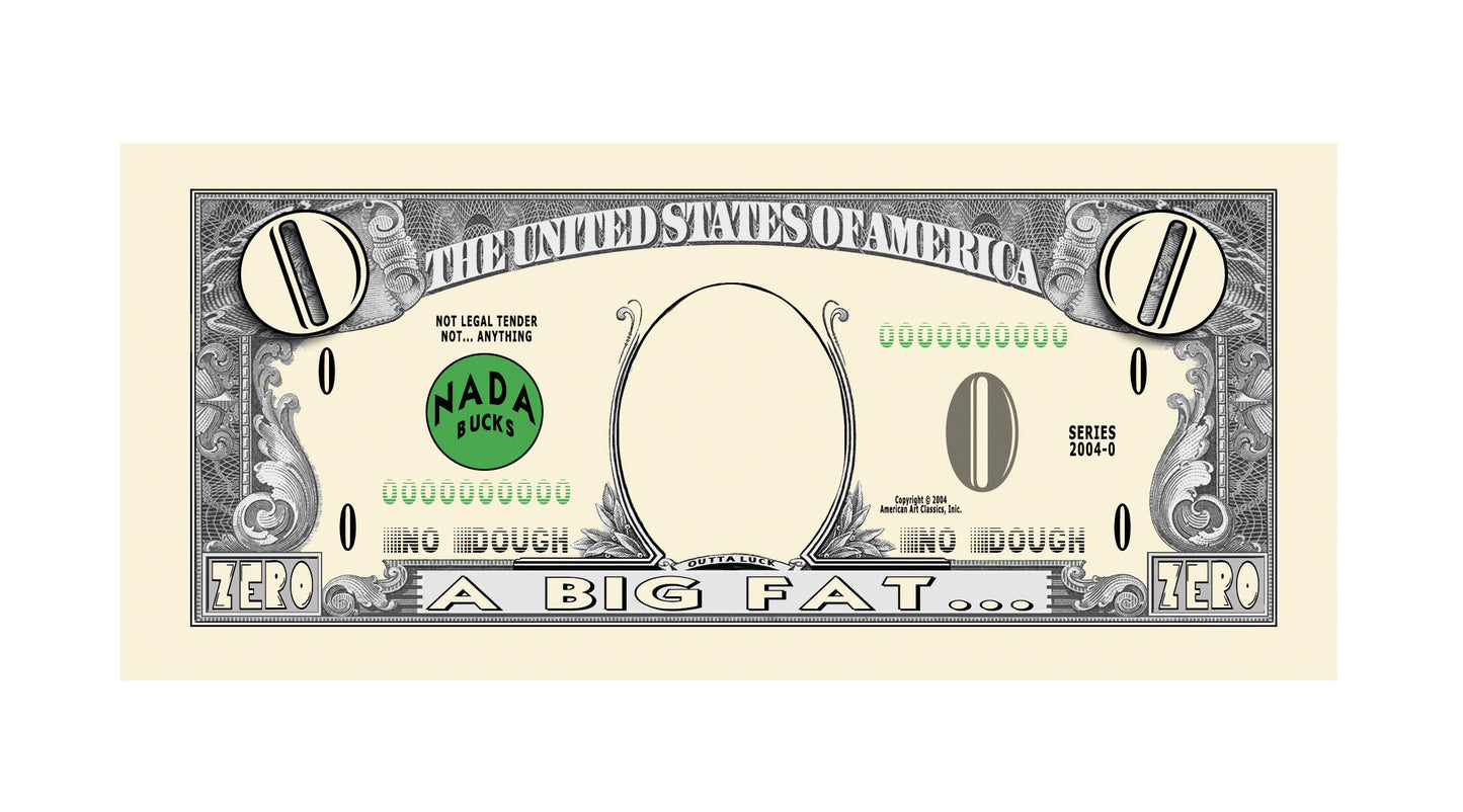 American Art Classics Set Of 100 - Zero Dollar Bill