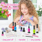 Shemira Nail Art Kit for Girls, Nail Polish Kit for Kids Ages 7-12 Years Old, Ideal Birthday Gift for Girls 7 8 9 10 11 12 Years