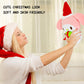 Ahlsense 8-Inch Christmas Cat Plush With Santa Hat And Gift, Soft And Adorable Holiday Stuffed Animal For Kids, Boys, And Girls | Perfect Christmas Decoration And Gift (Pink)