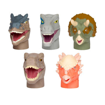 Nbc Universal Jurassic World Bath Finger Puppets, 10 Pc - Party Favors, Educational, Bath Toys, Story Time, Beach Toys, Playtime, Stocking Stuffer