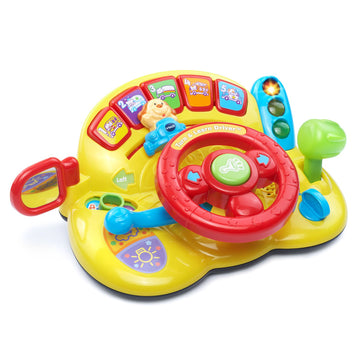 VTech Turn and Learn Driver Toy, Yellow, Plastic, 8.86 x 10.79 x 4.33 Inches, Model 80-166600