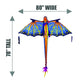 3D Nylon Dragon Kite With 80' Wingspan (6 Ft 8 In) By Amazing Kites