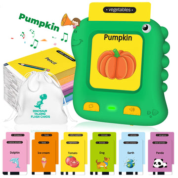 Upgraded Talking Flash Cards, 234 Words Pocket Speech For Toddlers, Dinosaur Toys Gifts For Boys Girls 2 3 4 Year Old, Educational Learning Toys, Speech Development, Autism Therapy Sensory Toy