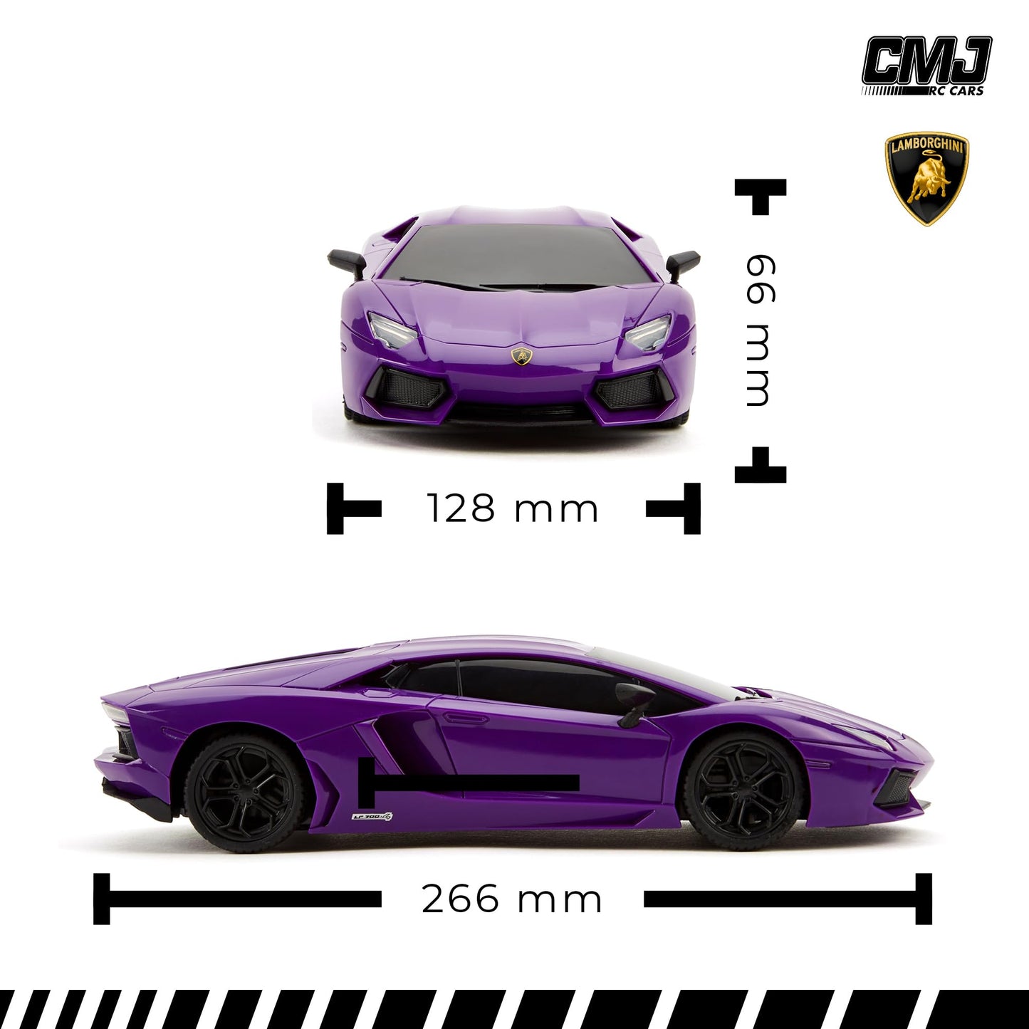 CMJ RC Cars Lamborghini LP700-4 Remote Control RC Car Officially Licensed 1:24 Scale Working Lights 2.4Ghz. Great Kids Play Toy