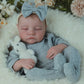 SCOM 18 Realistic Reborn Baby Doll - Lifelike Anatomically Correct Vinyl Baby Girl for Kids Age 3+, Perfect Gift in Levi Color