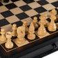 We Games Russian Style Chess & Checkers Game Set Weighted Chessmen & Wood Board - 15 In.