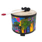 Remo KD-5080-01 Kids Percussion Floor Tom Drum - Fabric Rain Forest  10