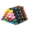 PHILODOGS Healthy Dustless Sidewalk Chalk With Paper Holder - 20 Colored Pieces for Non-Toxic Outdoor Art Play, School Blackboar