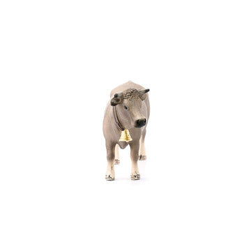 Schleich Farm World Braunvieh Cow Animal Figurine - Highly Detailed And Durable Farm Animal Toy, Fun And Educational Play For Boys And Girls, Gift For Kids Ages 3+