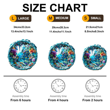 Wooden Puzzle For Adults-Wooden Puzzle Unique Shape Advanced 3D Seabed Wooden Jigsaw Puzzle For Adults And Kids,Best Gift,Wood P