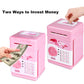 Gudoqi Password Piggy Bank, Digital Electronic Money Bank With Music, Mini Atm Cash Coin Saving Can Toys, Birthday Gifts For Kids, Pink Flamingo