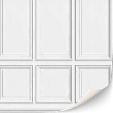 3 Sheets Self-Adhesive Wall Cladding For Dollhouse 1:12 Scale (Wood Paneled Wall (Renaissance))