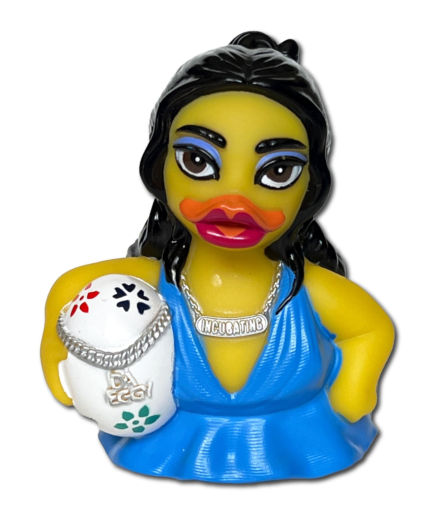 Celebriducks - Ducka Leapa - Incubating With Da Eggy - Floating Rubber Ducks - Collectible Bath Toy Gift For Kids & Adults Of Al