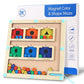 Erprobeen Magnetic Color Shape&Number Maze, Montessori Color Matching Alphanumeric Awareness Learning Toys, Magnetic Board For T