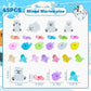 Dsooldre 65 Pcs Luminous Mini Sea Animals Small Turtles Dolphins Seals Polar Bears Figurines Glow In The Dark Tiny Ocean Animals