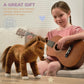 Bearington Blaze Plush Stuffed Animal Brown Horse, 13.5" - Soft Plush Material, Model 241550