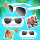 Morcheiong 12 Pack Party Sunglasses In Bulk For Birthday Summer Party Goody Bag Fillers Favors (White)