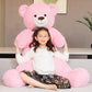 SNOWOLF Giant Teddy Bear 55inch Stuffed Animals Plush Toy Big Soft Bear for Girlfriend Kids Valentines Christmas Birthday, 7Lbs