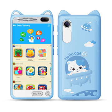 Kids Phone 3.97'' Touchscreen Toddler Smart Phone Learning Toys With Educational Games, 2000Ma High-Capacity Kids Cell Phone For