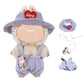 17Cm Doll Clothes Set - Premium Dolls Outfit With Accessories Outfit-Bandeau Pants,Heart Hat,Mini Kettles,And Eyeglass Accessori