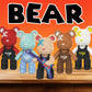 VIIOVOIIV TK Teddy Bear Building Blocks Set, 4500 Pieces, 8.6"x5.5"x12.6", Multicolor, Plastic, Model LHT10, Perfect