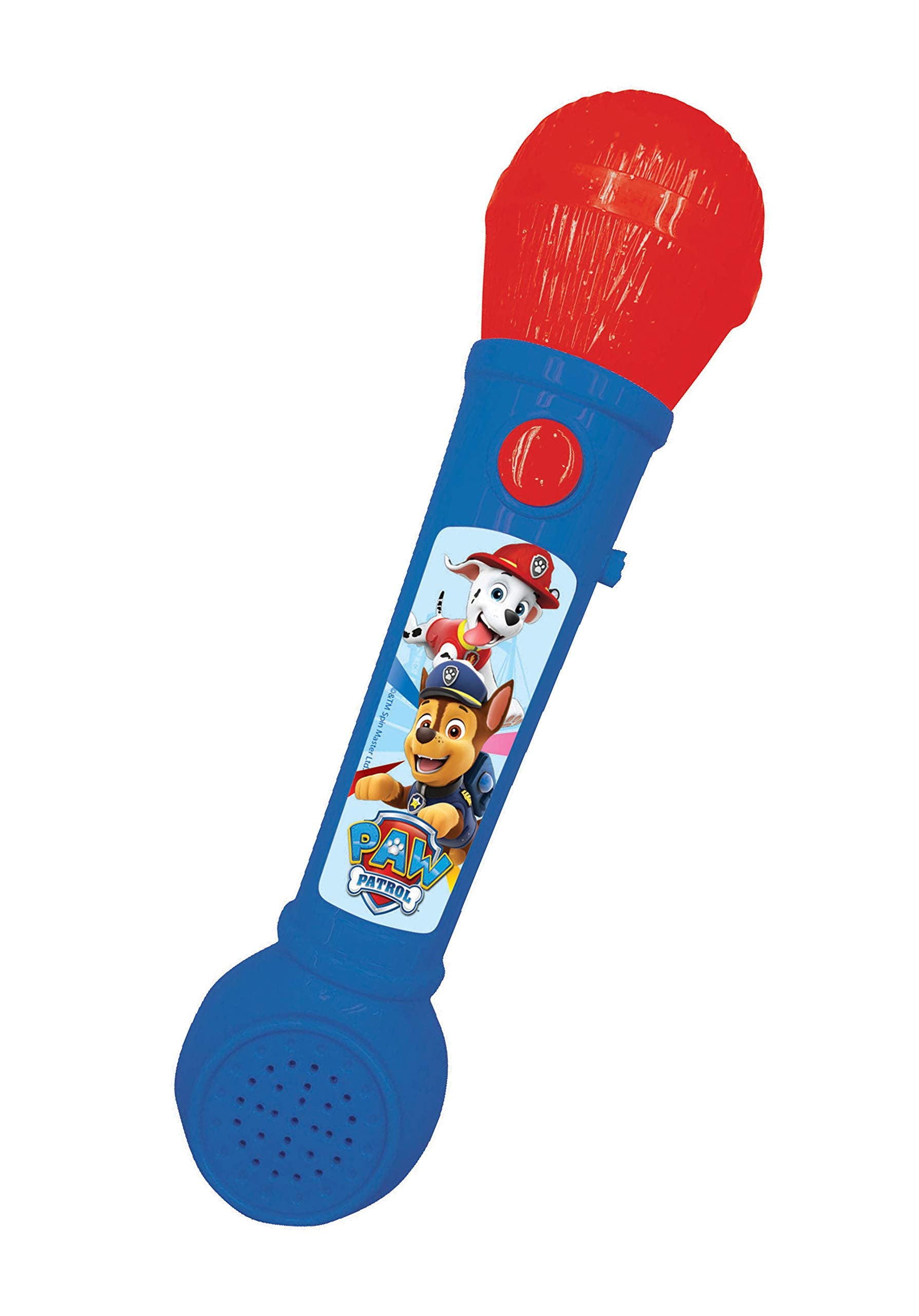 LEXIBOOK, Paw Patrol Age 3+, Microphone for Children, Musical Toy Game, Built-in Speaker, Light Effects, Demo melodies Included,