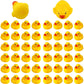 Savita 50Pcs Rubber Ducky Bath Toy For Kids, Float And Squeak Mini Small Yellow Ducks Bathtub Toys For Shower/Birthday/Party Supplies（3.5×3.5×3Cm/1.4×1.4×1.2Inch）