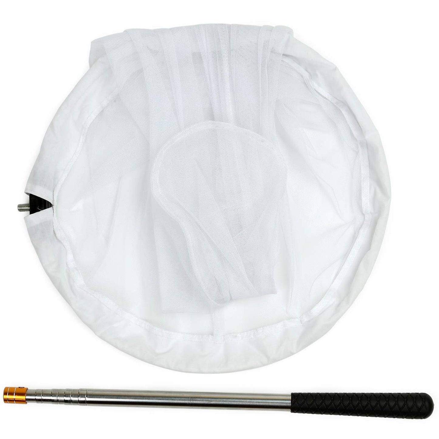 RESTCLOUD Insect and Butterfly Net - 16" Ring, 36" Net Depth, 59" Adjustable Stainless Steel Handle
