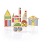 Guidecraft Jr. Rainbow Blocks: 40 Piece Set - Kids Learning & Educational Toys, Stacking Blocks