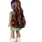 American Girl Truly Me 18-Inch Doll 120 With Hazel Eyes, Wavy Dark-Brown Hair With Bright Rainbow Highlights, Tan Skin With Neutral Undertones, Camo T-Shirt Dress