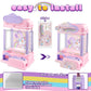 Btec Claw Machine For Kids,Mini Claw Machine With Toys Inside,Candy Vending Grabber Machine For Girls Ages 4 5 6 7 8 9