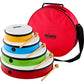 Liengoron 6Pcs Toy Hoop Bundle Pack 25    Color Plastic Toy Hoop For Kids Exercise Ring Snap Together Detachable Adjustable Weig