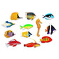 Learning Resources Fun Fish Counters - 60 Multi-Color Plastic Educational Toys for Kids, Ages 3+, Model LER0407