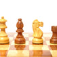 Palm Royal Handicrafts Carved 3.75 Inches Bonized Staunton Wooden Chess Pieces Only With 32 Chessmen And 2 Extra Queens Made Of 
