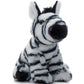 The Petting Zoo Zebra Plush Toy, 6" Multi Color Stuffed Animal, Recycled Material, Model 421016