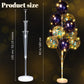 2 Sets Floor Balloon Column Stand Kit With Led Lights 40 Pcs Balloons, Balloon Holder Centerpieces Balloon Tower Stand For Baby Shower Birthday Bridal Wedding Party (Blue)