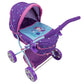 509 Crew: Mermaid Doll Pram - Kids Pretend Play, Retractable Large Canopy, Shopping Basket & Removable Carry Cot Bed, Ages 3+ (T